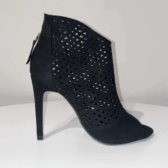 Zara Peep Toe Mesh Heels - Picture 2 of 7